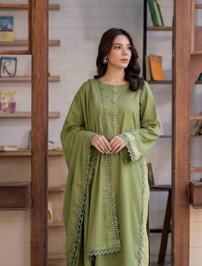 Olive Bloom Solid 3pc