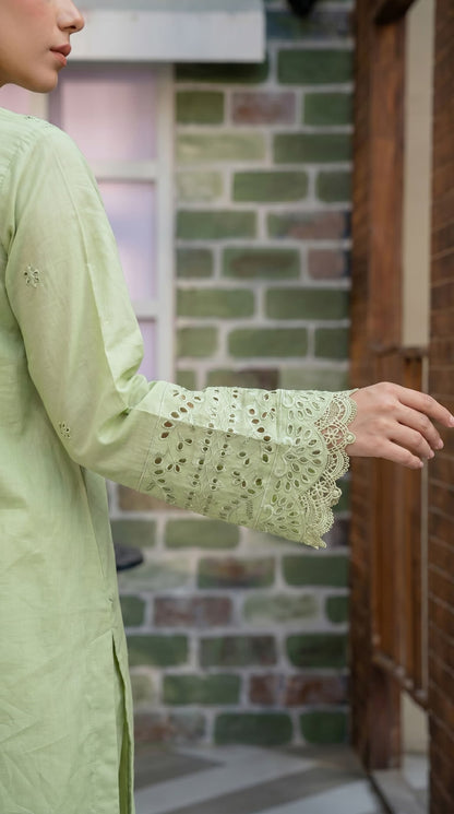 Mint Embroidered 3pc