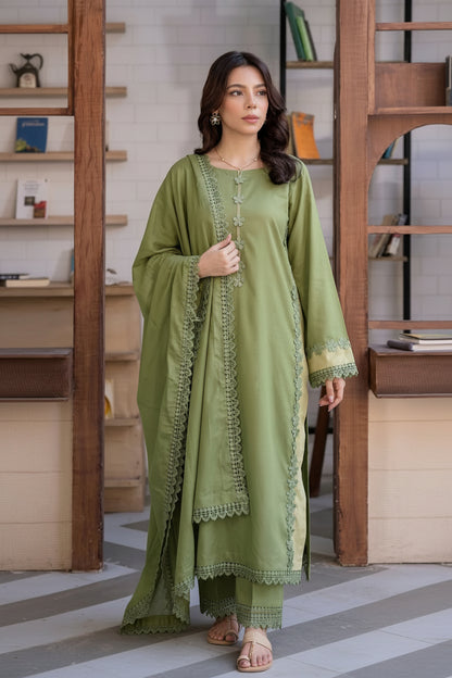 Olive Bloom Solid 3pc