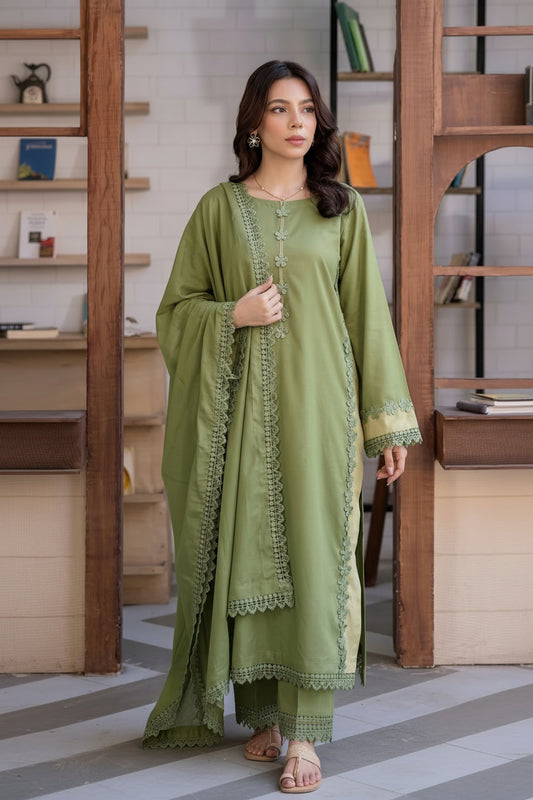 Olive Bloom Solid 3pc