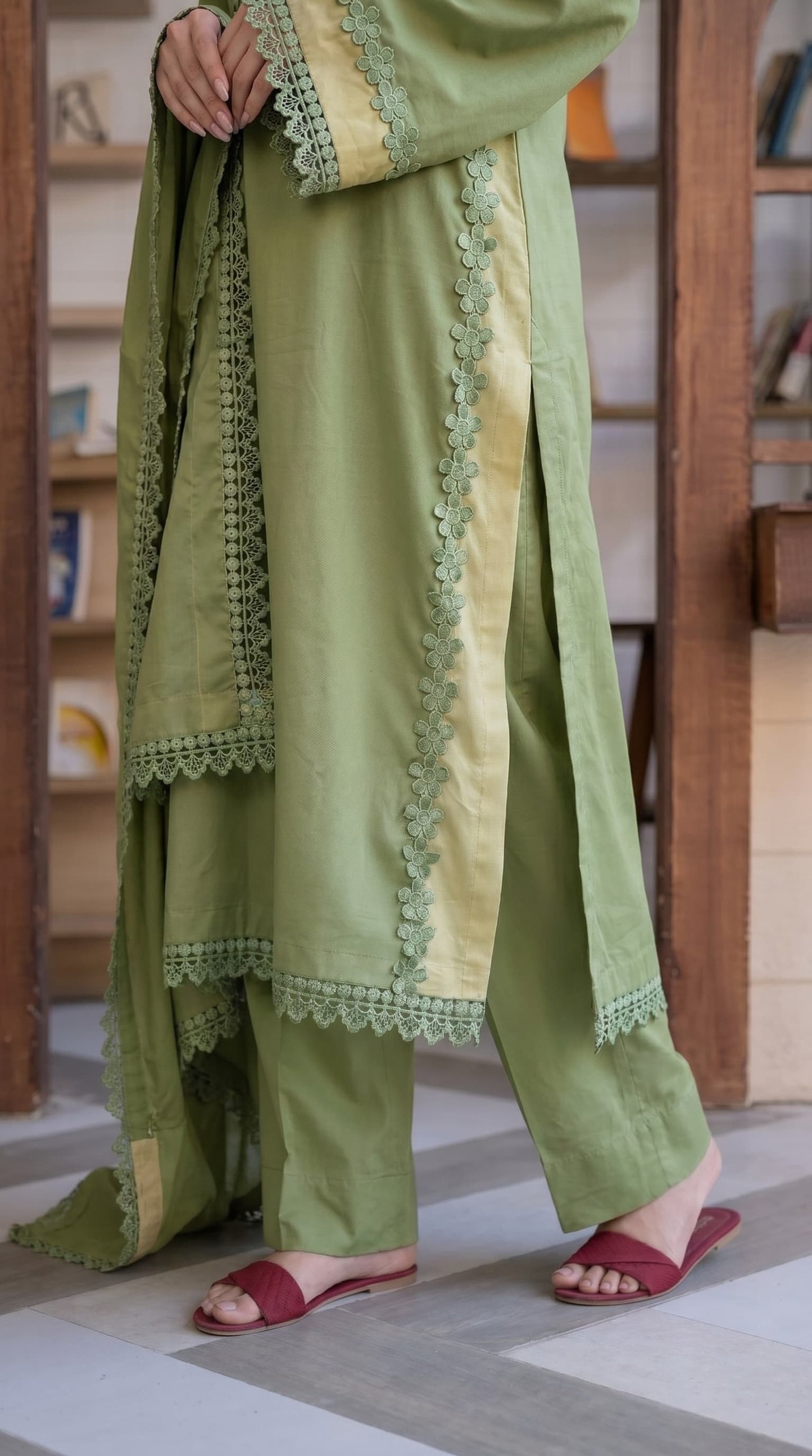 Olive Bloom Solid 3pc