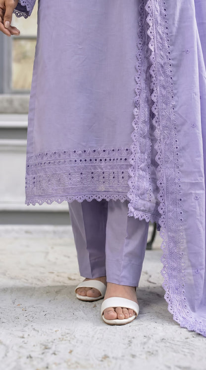 Lavender Haze Embroidered 3pc