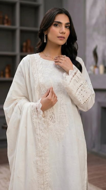 Ivory Muse Embroidered 3pc