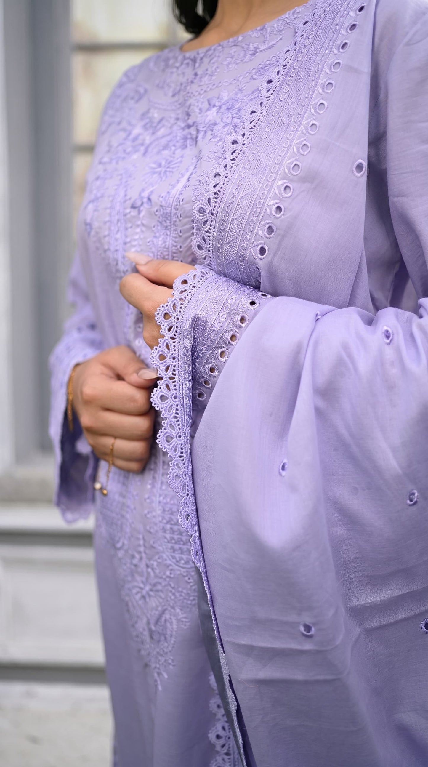 Lavender Haze Embroidered 3pc